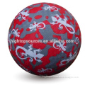 8.5" natural rubber playground ball /custom logo and design playground ball